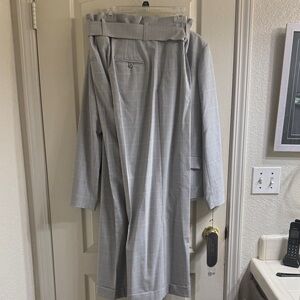 Dana Buchman Light Gray Plaid Blazer